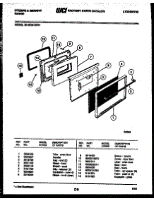 05 - Door Parts parts for Frigidaire Range 30-6539-00-01 from AppliancePartsPros.com