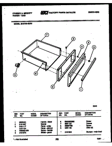 07 - Drawer Parts parts for Frigidaire Range 30-6759-00-03 from AppliancePartsPros.com