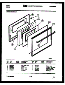 05 - Door Parts parts for Frigidaire Range 30IGCDWAN5 from AppliancePartsPros.com