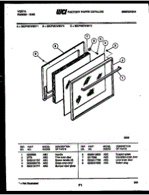 03 - Door Parts parts for Frigidaire Range 30CPMCWBN2 from AppliancePartsPros.com