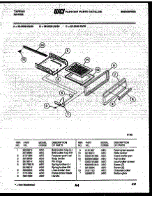 04 - Broiler Drawer Parts parts for Frigidaire Range 32-2539-00-05 from AppliancePartsPros.com
