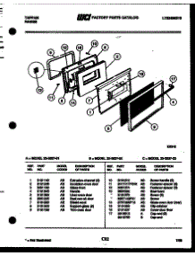 07 - Door Parts parts for Frigidaire Range 32-2637-08-03 from AppliancePartsPros.com