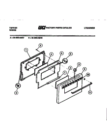 05 - Door Parts parts for Frigidaire Range 36-3052-45-07 from AppliancePartsPros.com