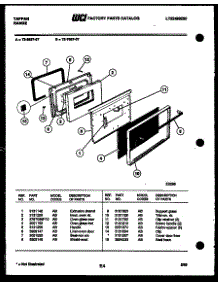 04 - Lower Oven Door Parts parts for Frigidaire Range 72-3657-23-07 from AppliancePartsPros.com