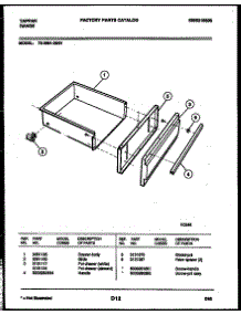 04 - Drawer Parts parts for Frigidaire Range 72-3981-23-01 from AppliancePartsPros.com