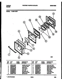 05 - Lower Oven Door Parts parts for Frigidaire Range 72-3981-23-01 from AppliancePartsPros.com