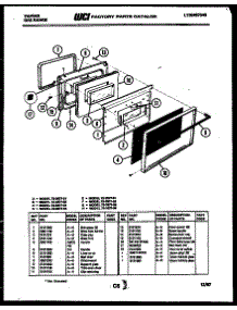 05 - Lower Oven Door Parts parts for Frigidaire Range 72-3977-23-04 from AppliancePartsPros.com