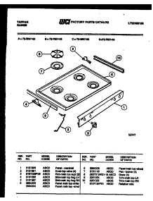 03 - Cooktop Parts parts for Frigidaire Range 72-7657-00-03 from AppliancePartsPros.com