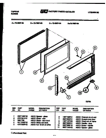 07 - Upper Oven Door Parts parts for Frigidaire Range 72-7657-66-03 from AppliancePartsPros.com
