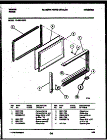 05 - Upper Oven Door Parts parts for Frigidaire Range 73-3951-23-01 from AppliancePartsPros.com