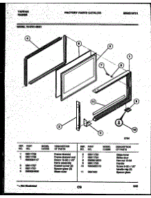 05 - Upper Oven Door Parts parts for Frigidaire Range 73-3751-23-01 from AppliancePartsPros.com