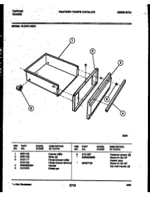 10 - Drawer Parts parts for Frigidaire Range 73-3751-23-01 from AppliancePartsPros.com