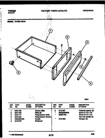 09 - Drawer Parts parts for Frigidaire Range 73-3951-23-01 from AppliancePartsPros.com