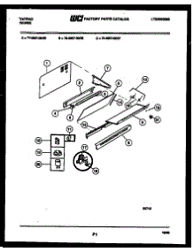 04 - Splasher Control parts for Frigidaire Range 73-3957-00-06 from AppliancePartsPros.com