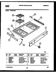 03 - Cooktop Parts parts for Frigidaire Range 72-3651-23-04 from AppliancePartsPros.com