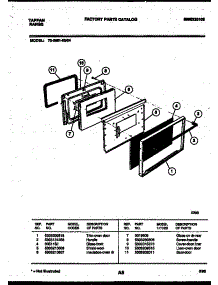 05 - Lower Oven Door Parts parts for Frigidaire Range 72-3651-23-04 from AppliancePartsPros.com