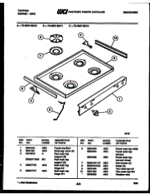 03 - Cooktop Parts parts for Frigidaire Range 72-3657-00-10 from AppliancePartsPros.com