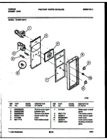 06 - Control Panel parts for Frigidaire Range 72-3657-00-13 from AppliancePartsPros.com