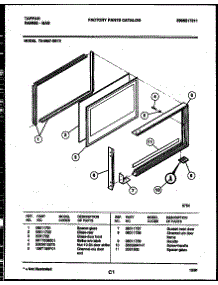 07 - Upper Oven Door Parts parts for Frigidaire Range 72-3657-23-13 from AppliancePartsPros.com