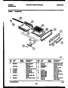 04 - Broiler Drawer Parts parts for Frigidaire Range 72-3662-23-01 from AppliancePartsPros.com