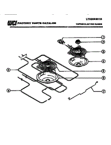 06 - Burners, Drip Pans, Elements parts for Frigidaire Range 37-1042-00-02 from AppliancePartsPros.com