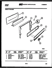 05 - Backguard parts for Frigidaire Range 37-1048-66-05 from AppliancePartsPros.com