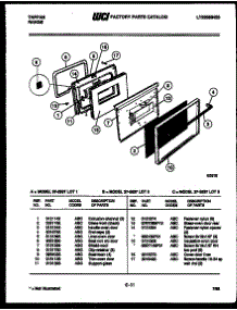 05 - Door Parts parts for Frigidaire Range 37-2537-23-03 from AppliancePartsPros.com