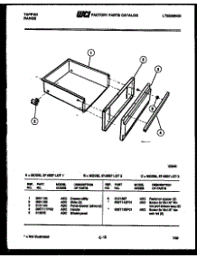 06 - Drawer Parts parts for Frigidaire Range 37-2537-23-03 from AppliancePartsPros.com