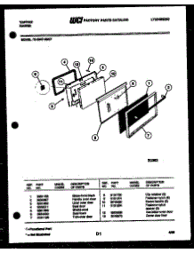 04 - Lower Oven Door Parts parts for Frigidaire Range 72-2547-00-07 from AppliancePartsPros.com