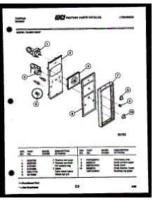 06 - Control Panel parts for Frigidaire Range 72-2547-66-07 from AppliancePartsPros.com