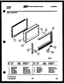 07 - Upper Oven Door Parts parts for Frigidaire Range 72-2547-66-07 from AppliancePartsPros.com