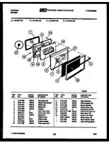 05 - Lower Oven Door Parts parts for Frigidaire Range 72-3977-00-07 from AppliancePartsPros.com