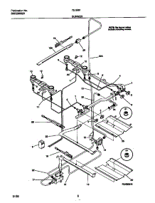 04 - Burner parts for Frigidaire Range 72-3981-00-07 from AppliancePartsPros.com