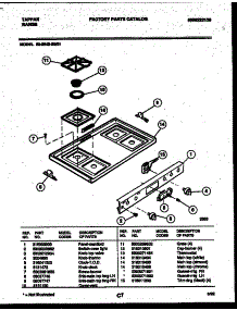 03 - Cooktop Parts parts for Frigidaire Range 32-2642-00-01 from AppliancePartsPros.com