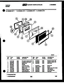 07 - Door Parts parts for Frigidaire Range 32-2538-23-02 from AppliancePartsPros.com