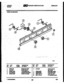 03 - Control Panel parts for Frigidaire Range 36-3052-32-09 from AppliancePartsPros.com