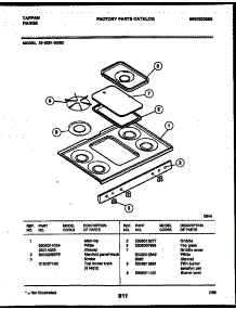 03 - Cooktop Parts parts for Frigidaire Range 36-3281-00-02 from AppliancePartsPros.com