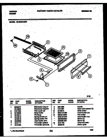 04 - Broiler Drawer Parts parts for Frigidaire Range 32-2642-00-01 from AppliancePartsPros.com