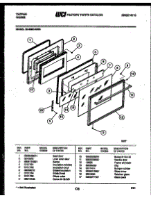04 - Door Parts parts for Frigidaire Range 36-3690-00-03 from AppliancePartsPros.com