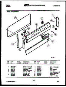 03 - Backguard parts for Frigidaire Range 33DEMBWAD3 from AppliancePartsPros.com