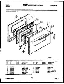 04 - Door Parts parts for Frigidaire Range 33DEMBWAD3 from AppliancePartsPros.com