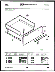 05 - Drawer Parts parts for Frigidaire Range 33DEMBWAD3 from AppliancePartsPros.com