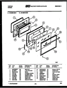 04 - Door Parts parts for Frigidaire Range 36-3690-00-01 from AppliancePartsPros.com