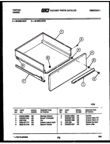 05 - Drawer Parts parts for Frigidaire Range 36-3690-00-01 from AppliancePartsPros.com