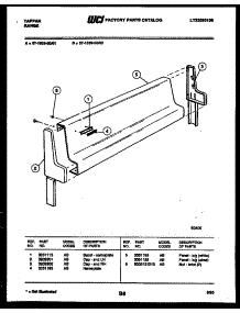 03 - Backguard parts for Frigidaire Range 37-1039-00-01 from AppliancePartsPros.com