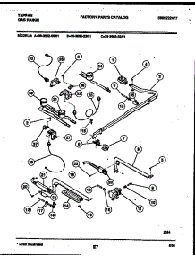 07 - Burner, Manifold And Gas Control parts for Frigidaire Range 36-3692-32-01 from AppliancePartsPros.com