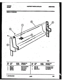 03 - Backguard parts for Frigidaire Range 37-1009-23-06 from AppliancePartsPros.com