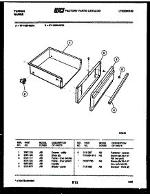 06 - Drawer Parts parts for Frigidaire Range 37-1039-23-02 from AppliancePartsPros.com