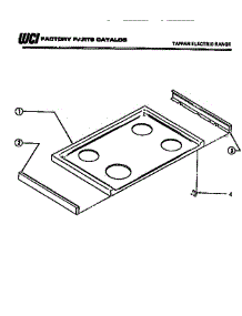 05 - Top parts for Frigidaire Range 37-1042-23-05 from AppliancePartsPros.com
