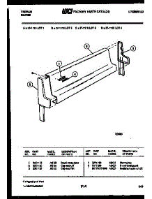03 - Backguard parts for Frigidaire Range 37-1118-66-03 from AppliancePartsPros.com